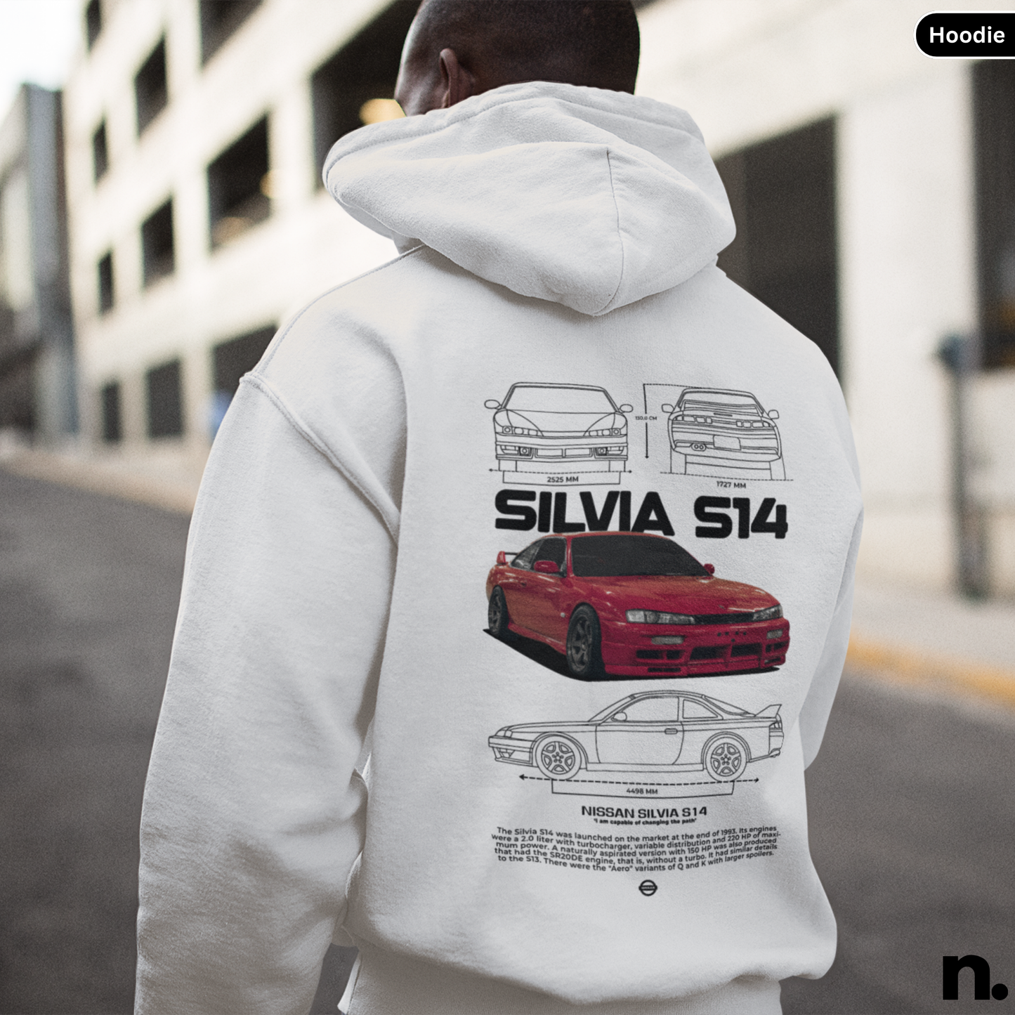 Silvia S14 Poster Style Hoodie
