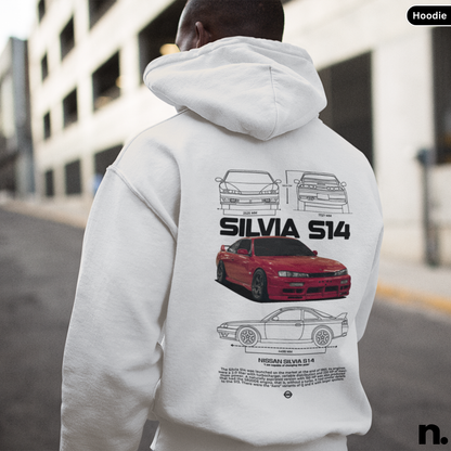 Silvia S14 Poster Style Hoodie