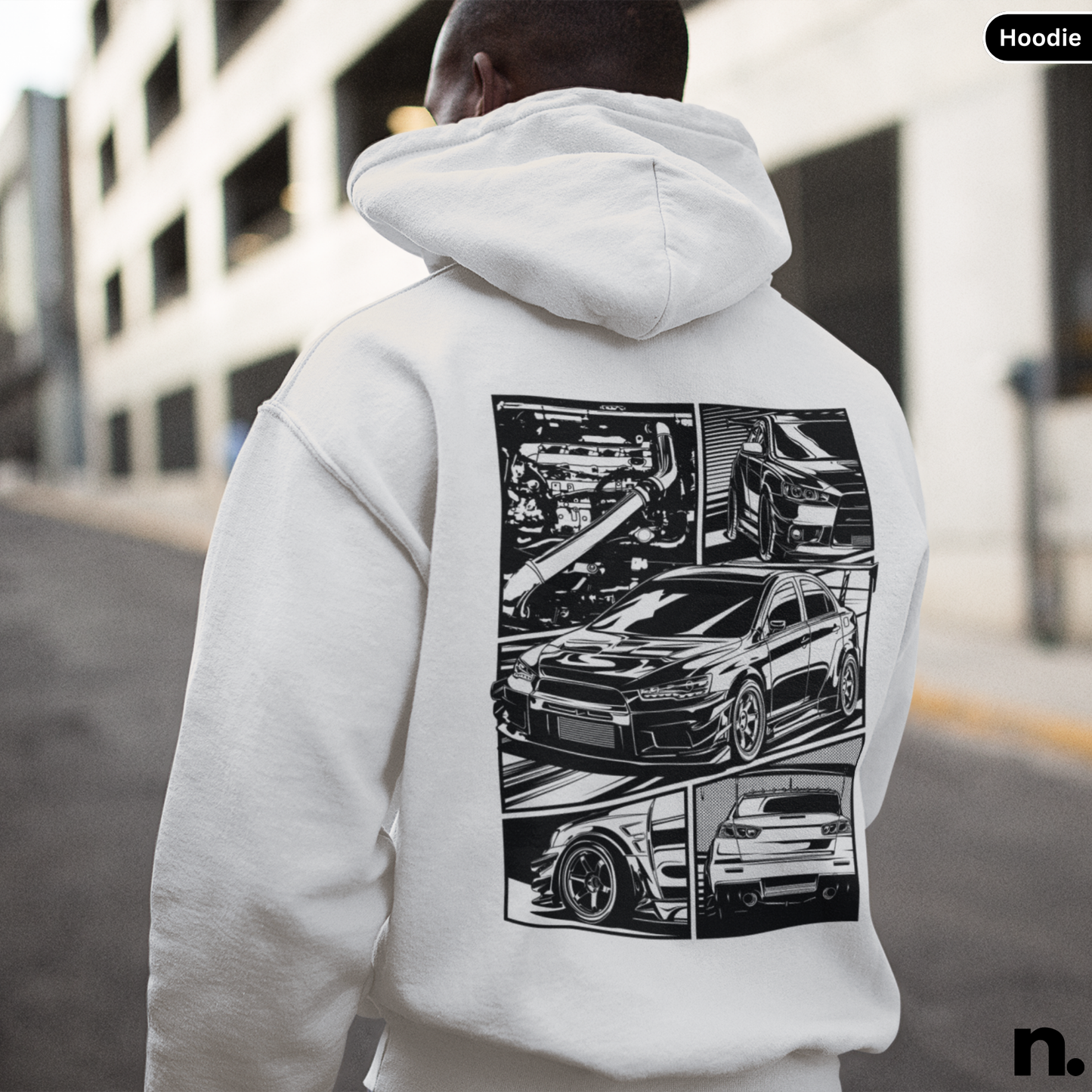 Evo X Illustration Poster Style Hoodie