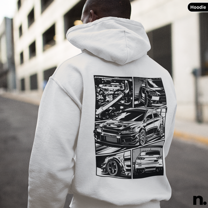 Evo X Illustration Poster Style Hoodie