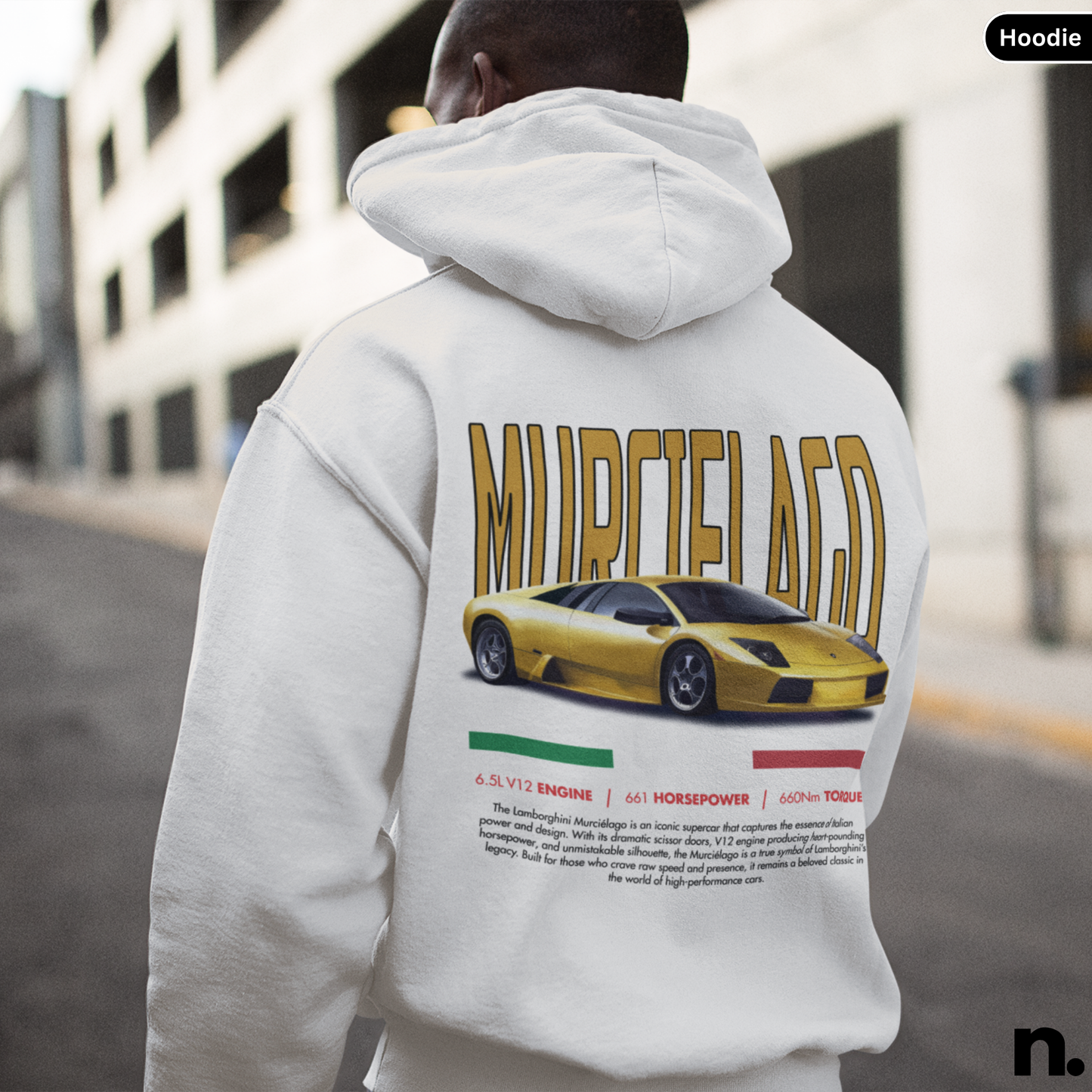 Lambo Murci Poster Style Hoodie