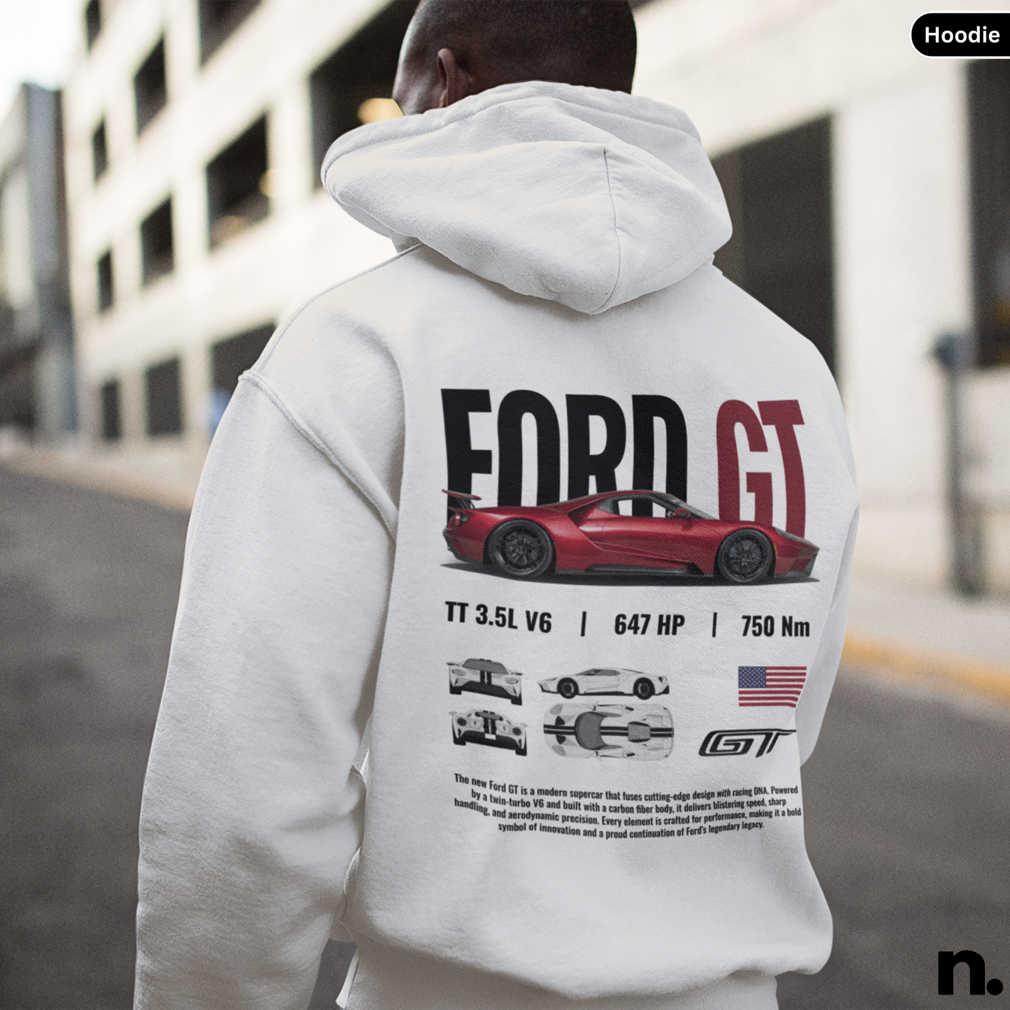 GT40 New Poster Style Hoodie