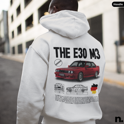 E30 M3 Poster Style Hoodie