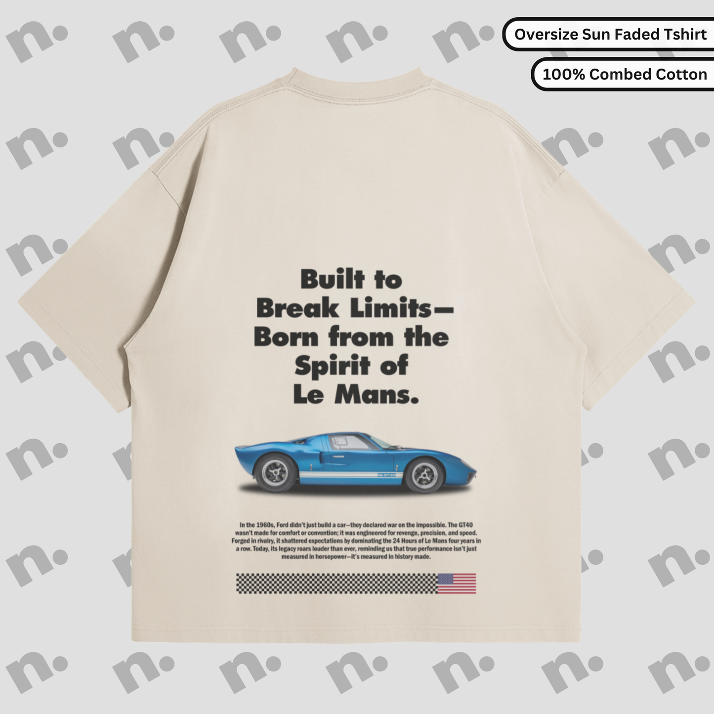 GT40 Le Mans Poster Style Premium T-shirt
