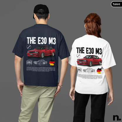 E30 M3 Poster Style T-shirt