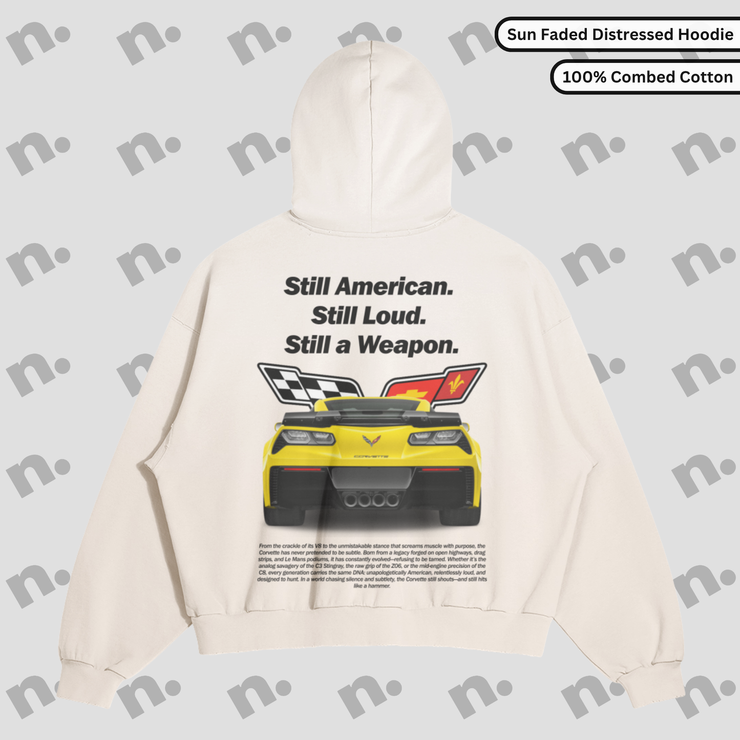 Still American Still Loud Distressed Premium Hoodie