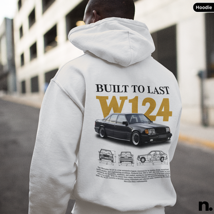 Merc W124 Poster Style Hoodie