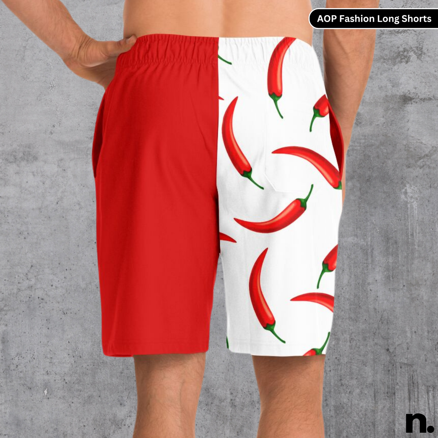 Sainz F1 Pattern Long Shorts - White