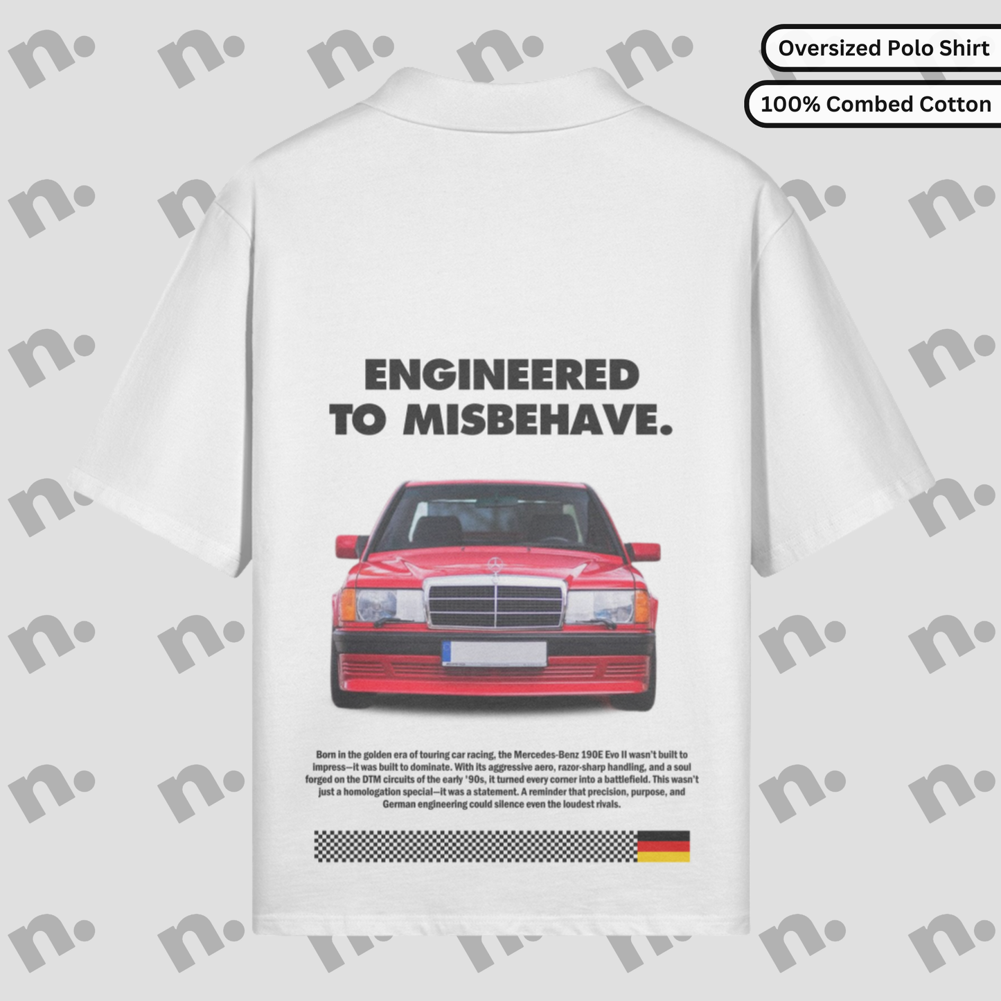 190E Evo II Inspired Oversized Polo Shirt