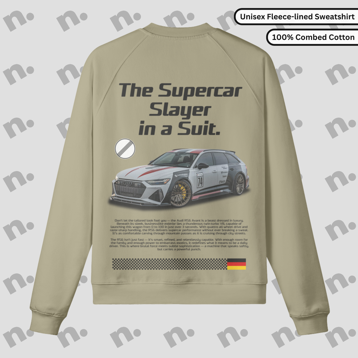Supercar Slayer RS-6 Premium Fleece-lined Sweatshirt