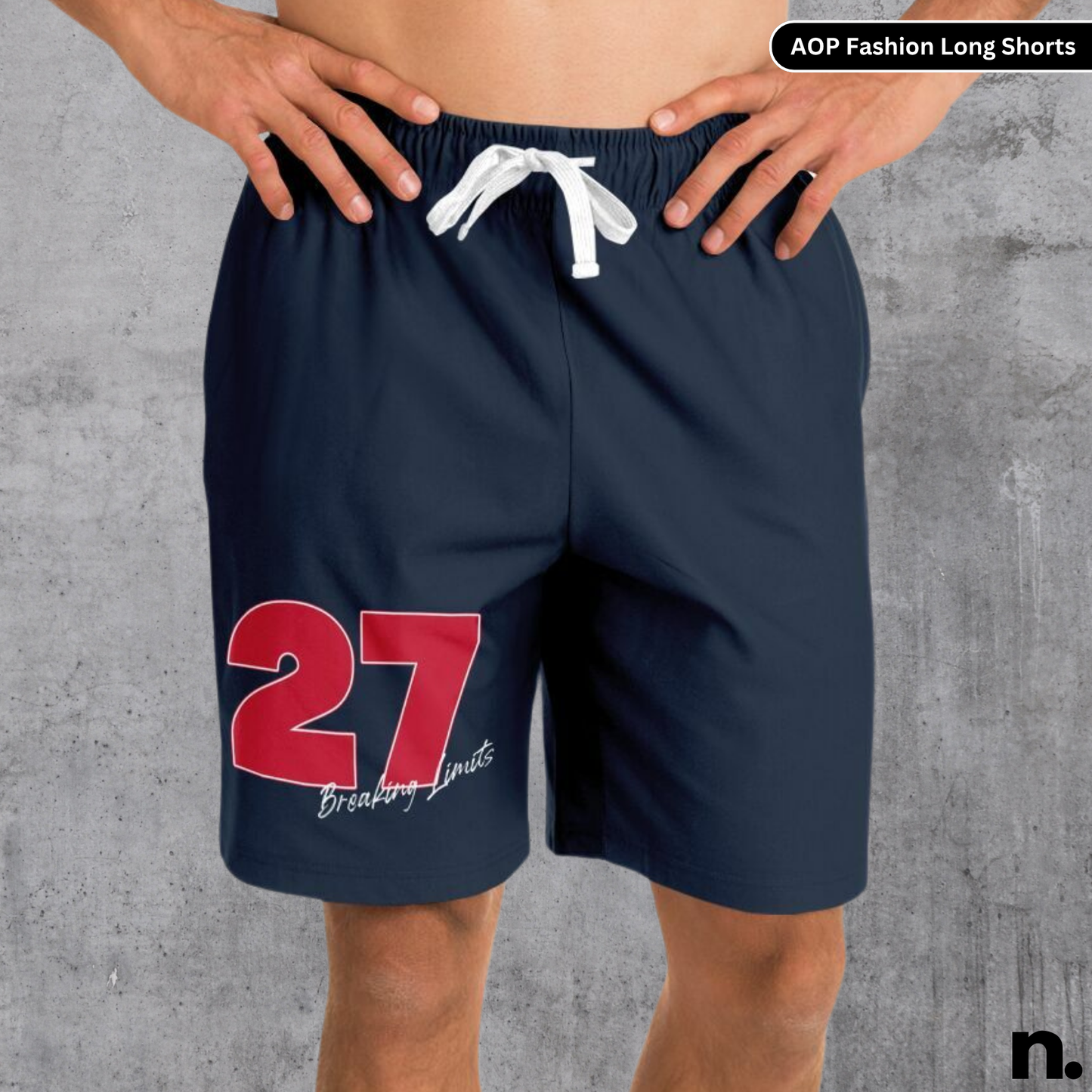 Racing Inspired Number #27 Personalized Fashion Long Shorts