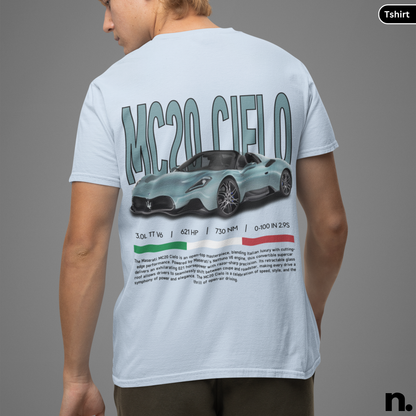 MC20 Cielo Hypercar Poster Style T-shirt