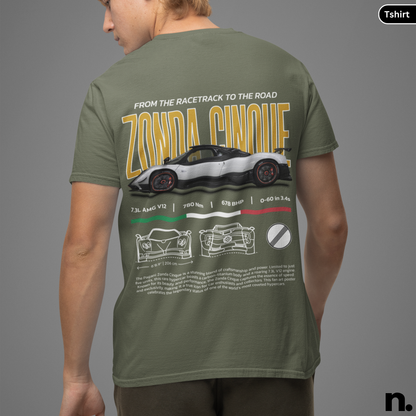 Zonda Hypercar Poster Style T-shirt