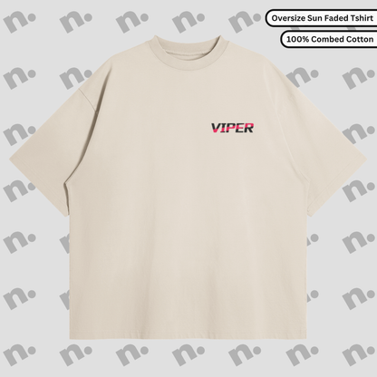Viper Inspired Premium Sun Faded Oversize T-shirt