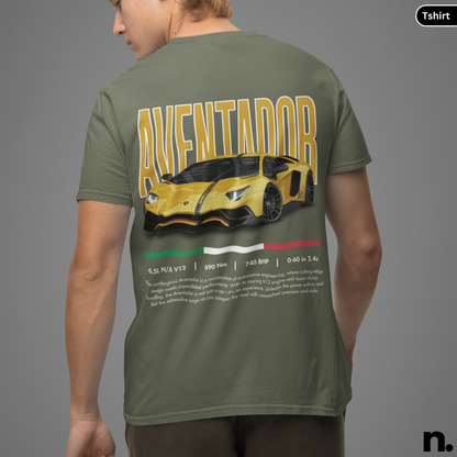 Lambo Aventador Poster Style T-shirt