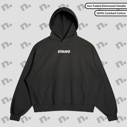 Old Soul Stang Distressed Premium Hoodie