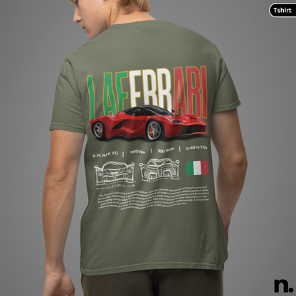 Laferrari Italian Poster Style T-shirt