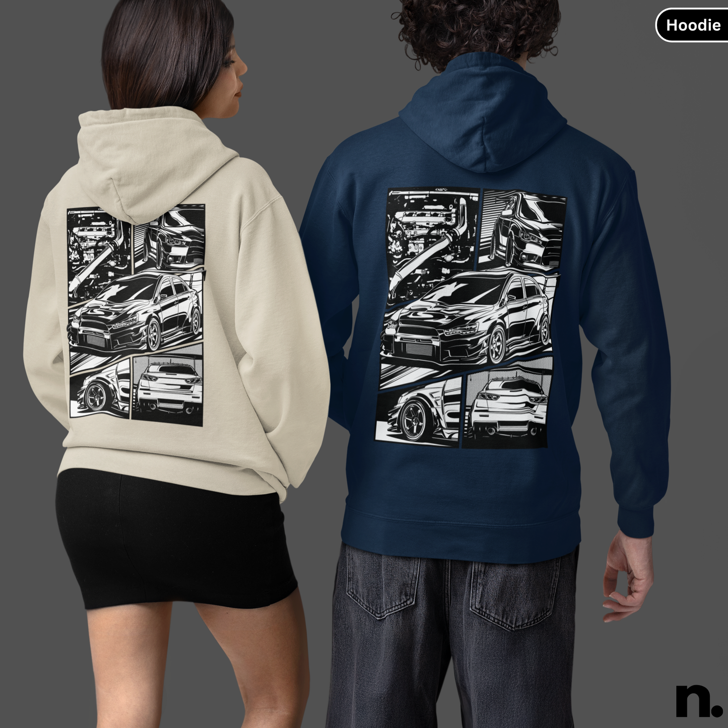 Evo X Illustration Poster Style Hoodie