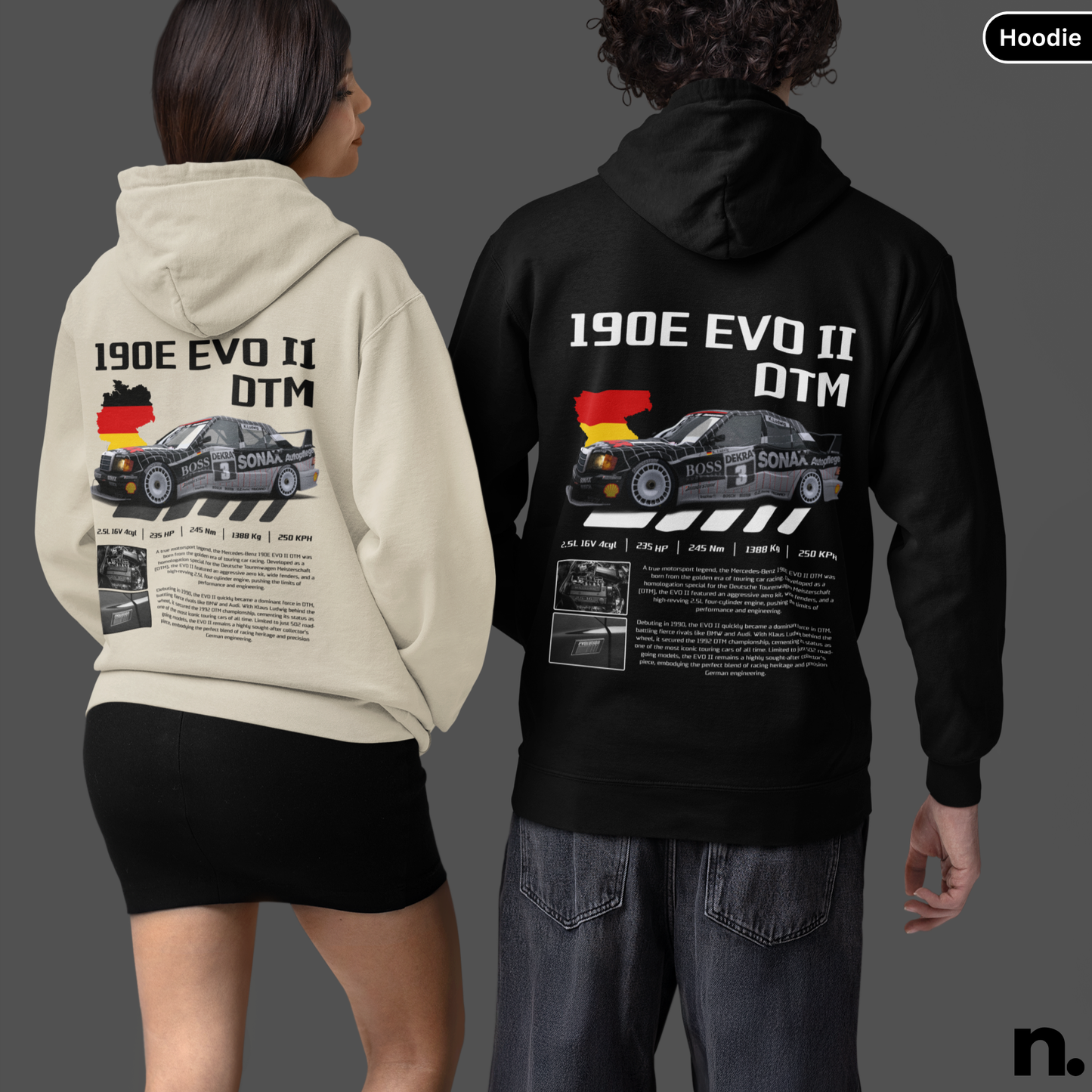 DTM 190E EVO II Poster Style Hoodie