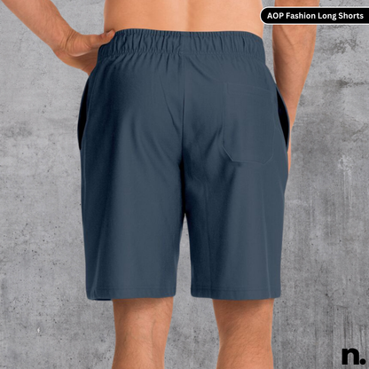 Nerdotopia Slate Colored Fashion Long Shorts