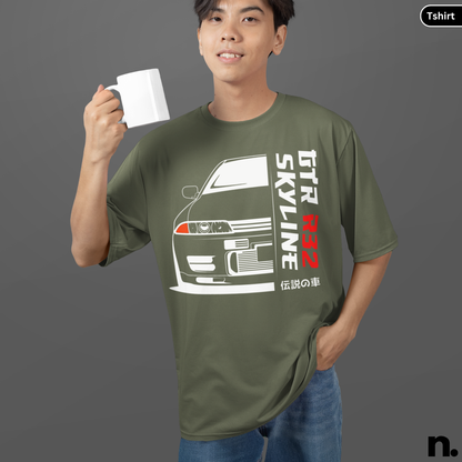 R32 Skyline Illustration Unisex T-shirt