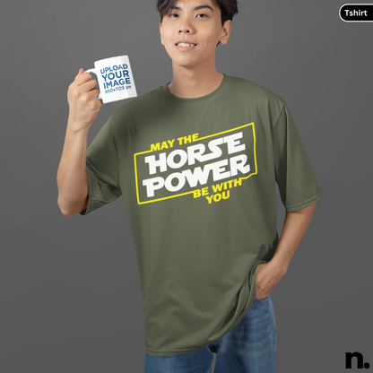 May The Horse Power Be With You Heavy Cotton Tee