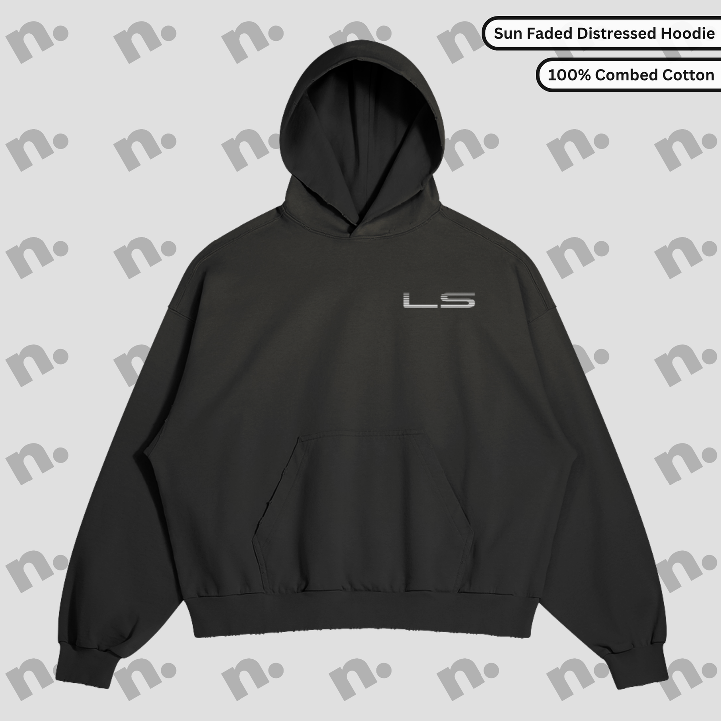 LS Legacy Sun Faded Distressed Premium Hoodie