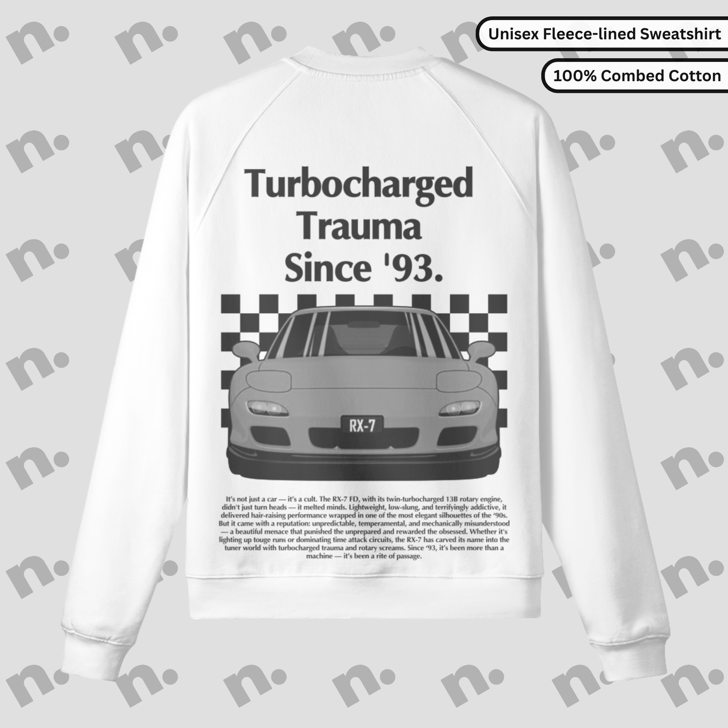 Turbocharged Trauma Since ’93 Premium Fleece Sweatshirt
