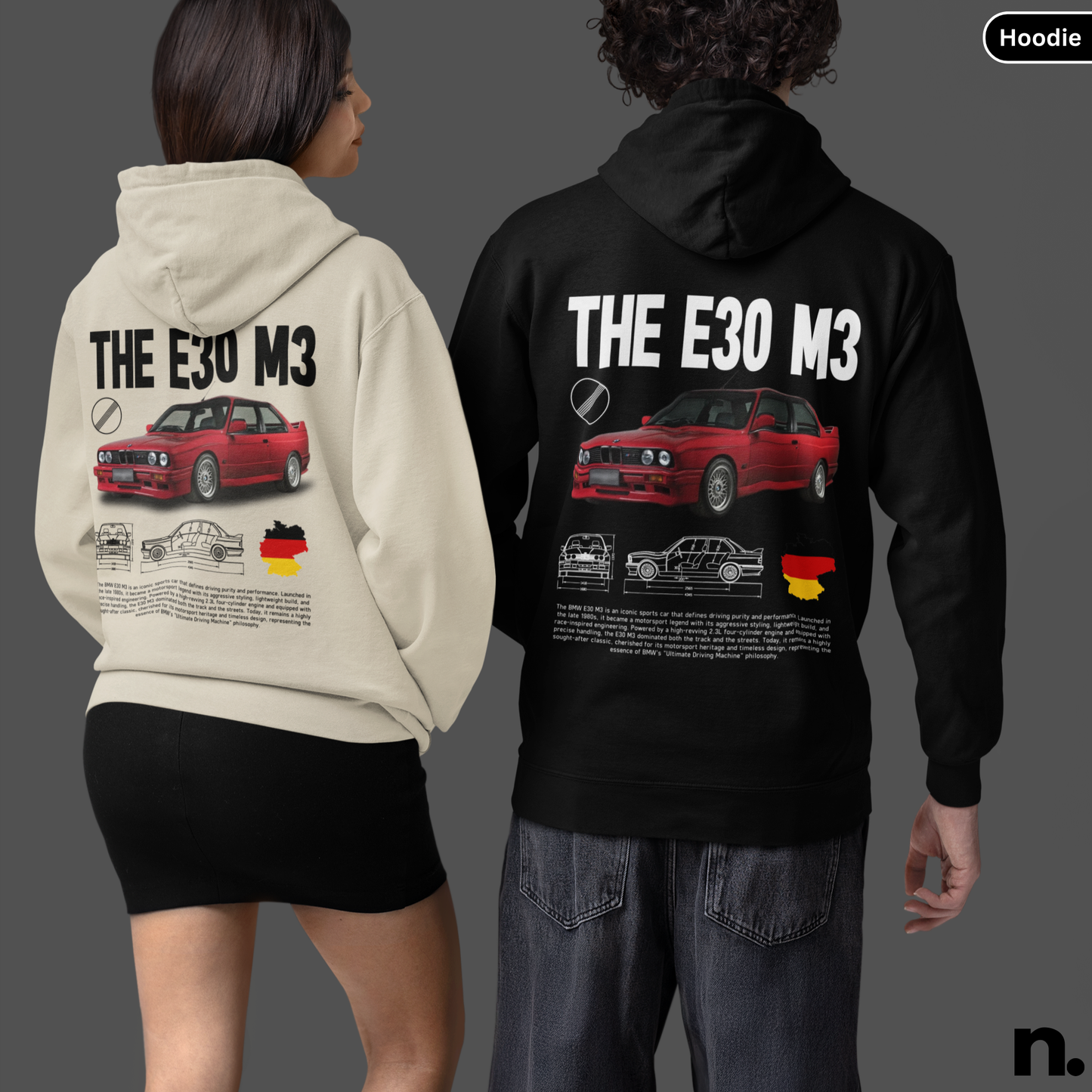 E30 M3 Poster Style Hoodie