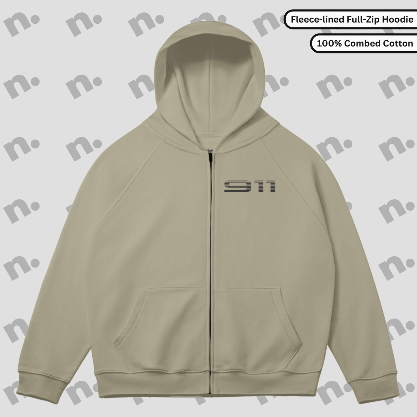 911 Legacy Inspired Full-Zip Fleece Hoodie