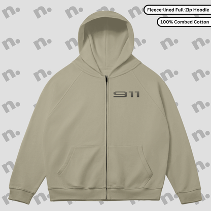 911 Legacy Inspired Full-Zip Fleece Hoodie
