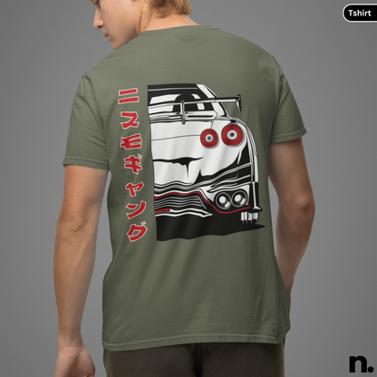 Nissan GTR R35 Silhouette Back Print Heavy Cotton Tee