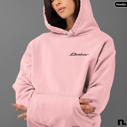 911 Dakar Poster Style Back Print Unisex Hoodie
