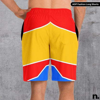 Hoonigan Retro Pattern Long Shorts