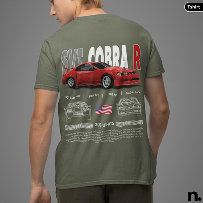 American Muscle Cobra R Poster Style T-shirt