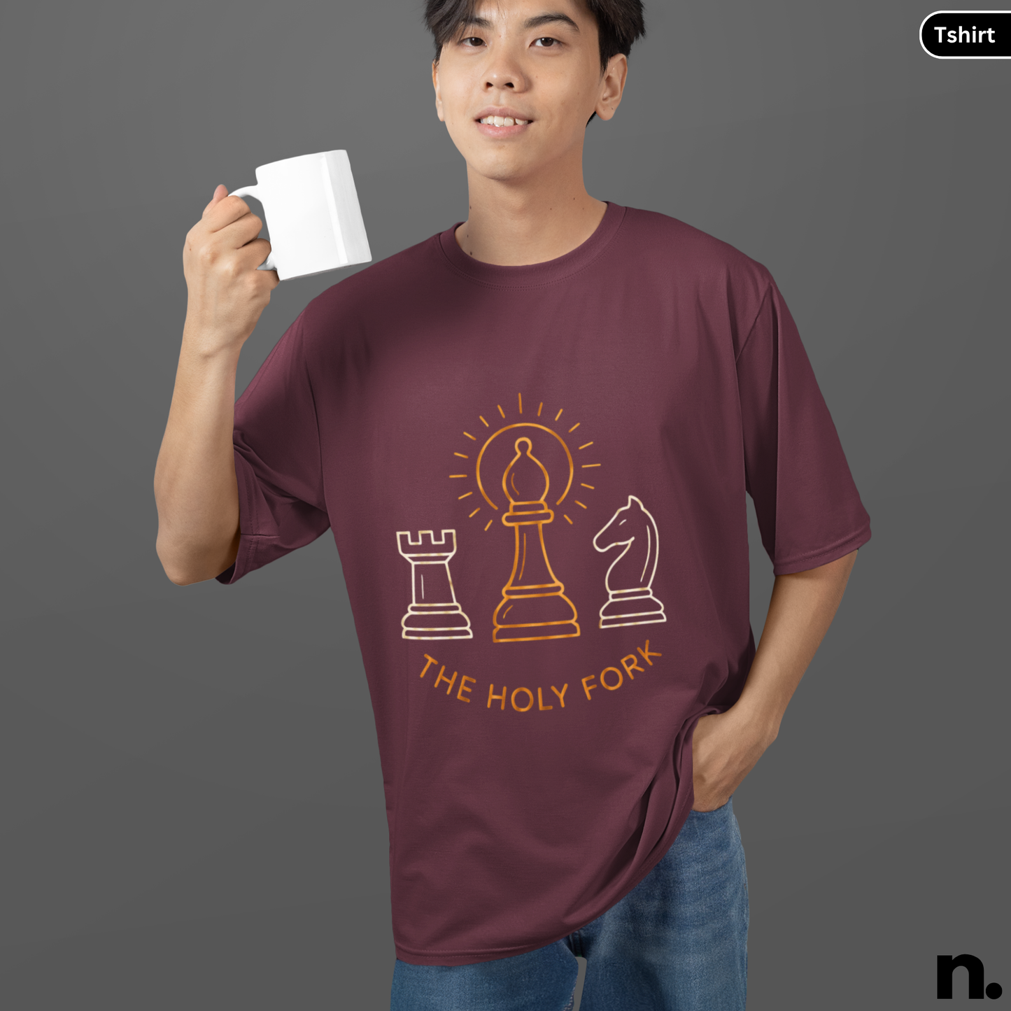 Chess Knight Holy Fork Funny Unisex Tee