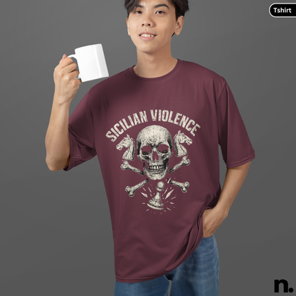 Sicilian Violence Chess Motivational Unisex Tee