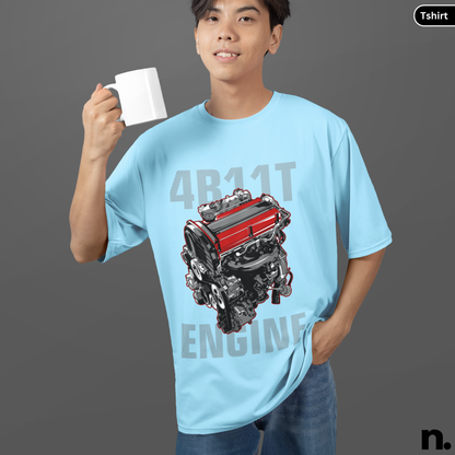 4B11T Engine Illustration T-Shirt