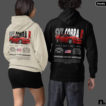 American Muscle Cobra R Poster Style Hoodie