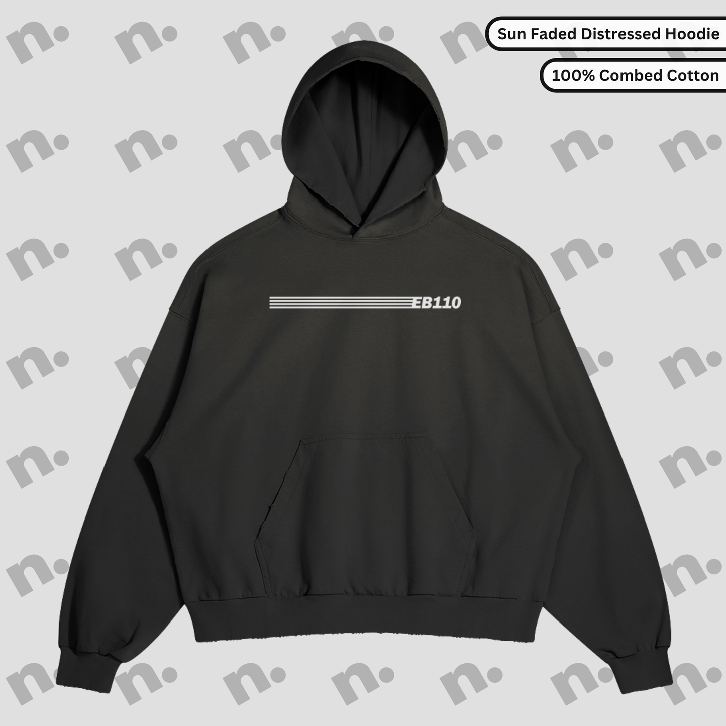 EB110 – “Monaco Dreams on Bologna Steel” Distressed Premium Hoodie