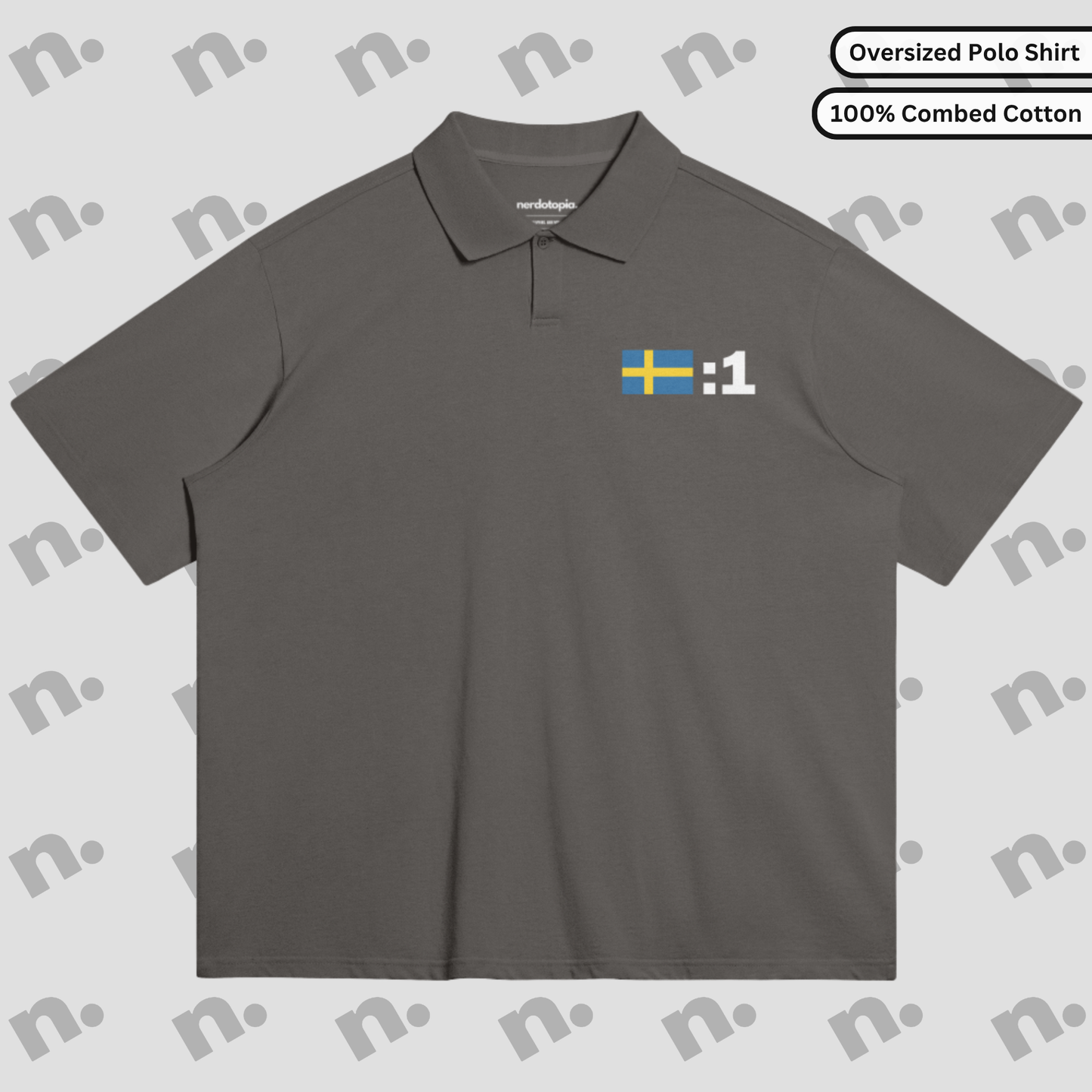 One Poster Style Oversized Premium Polo