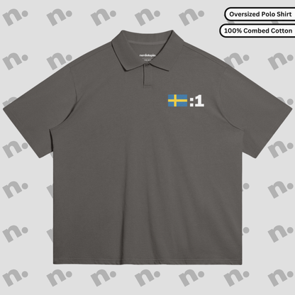 One Poster Style Oversized Premium Polo