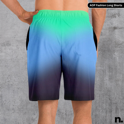 Color Diffusion Streetwear Fashion Long Shorts