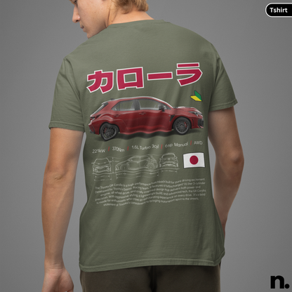 JDM GR Corolla Poster Style T-shirt