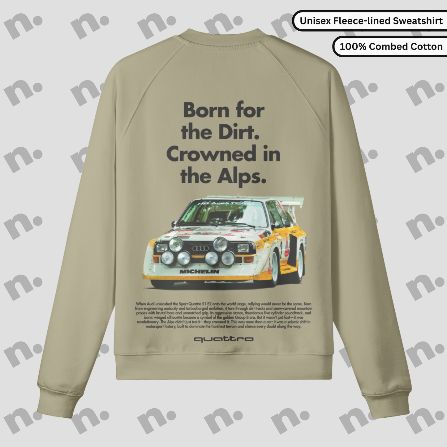 Born for the Dirt – Fleece-Lined Premium Sweatshirt