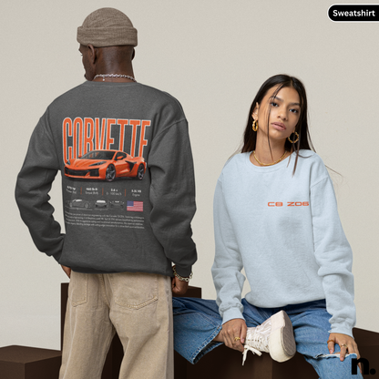 C8 Z06 Poster Style Unisex Sweatshirt