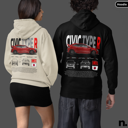 Civic Type R Poster Style Hoodie