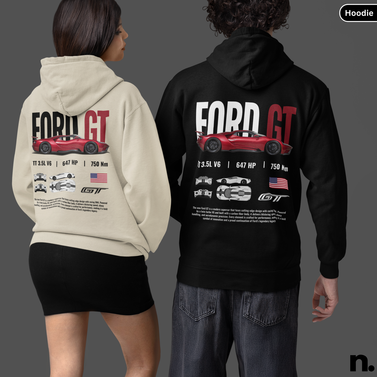 GT40 New Poster Style Hoodie