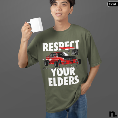 Respect Your Elders Car Enthusiasts Unisex Tee