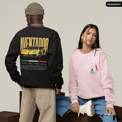 Lambo Aventador Poster Style Sweatshirt